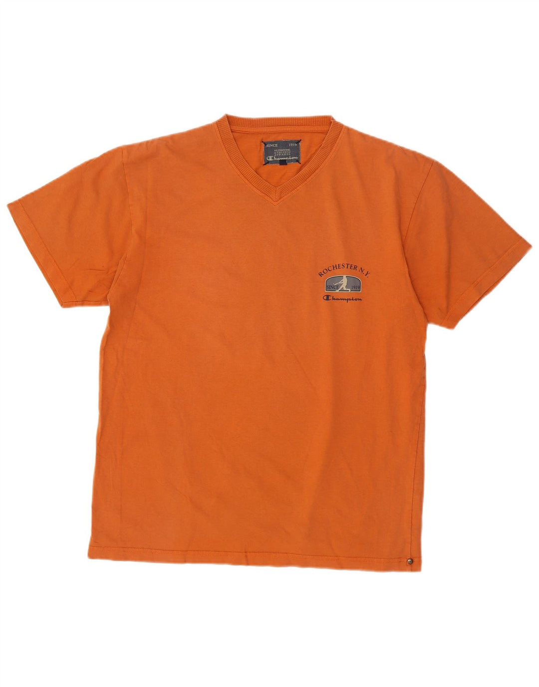 Camiseta masculina Champion grande algodão laranja