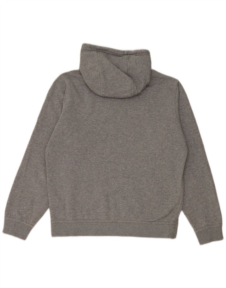 Jumper com capuz gráfico masculino Nike médio cinza algodão