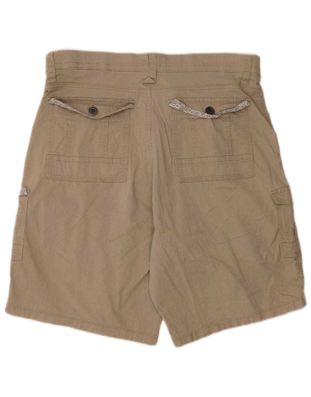 Shorts cargo feminino LEE US 14 XL W34 algodão bege