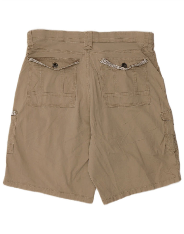 Shorts cargo feminino LEE US 14 XL W34 algodão bege