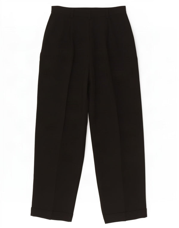 Calça feminina Marks & Spencer St. Michael Suit Reino Unido 10 pequena W26 L27 preta
