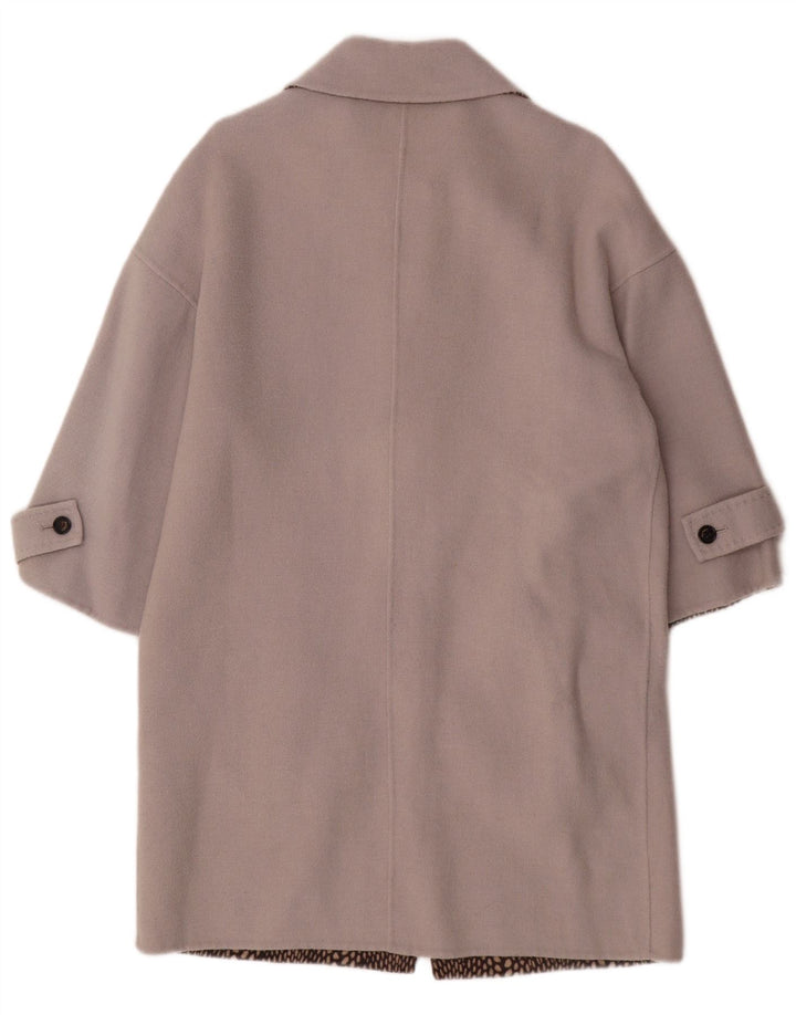 Sobretudo feminino VINTAGE UK 14 grande cinza