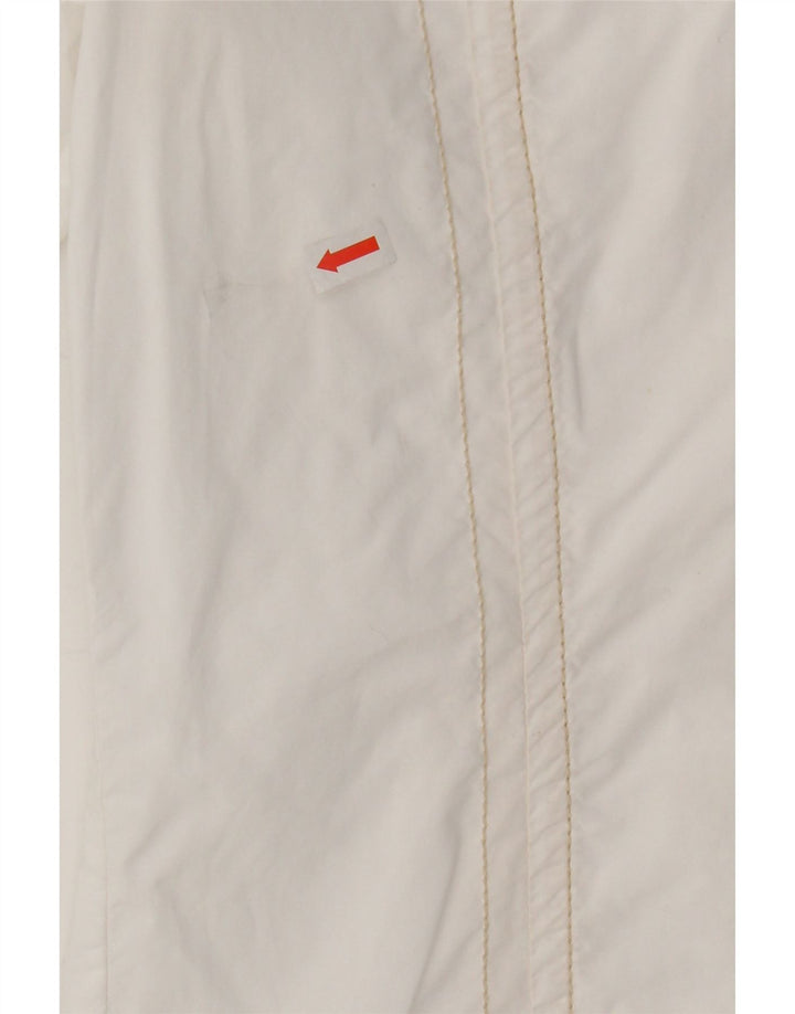TOMMY HILFIGER Womens Shirt UK 12 Medium White Cotton Vintage Tommy Hilfiger and Second-Hand Tommy Hilfiger from Messina Hembry 