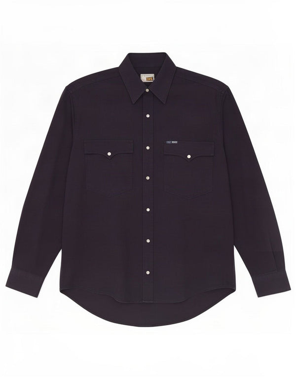 Camisa masculina Fordocks grande algodão azul marinho
