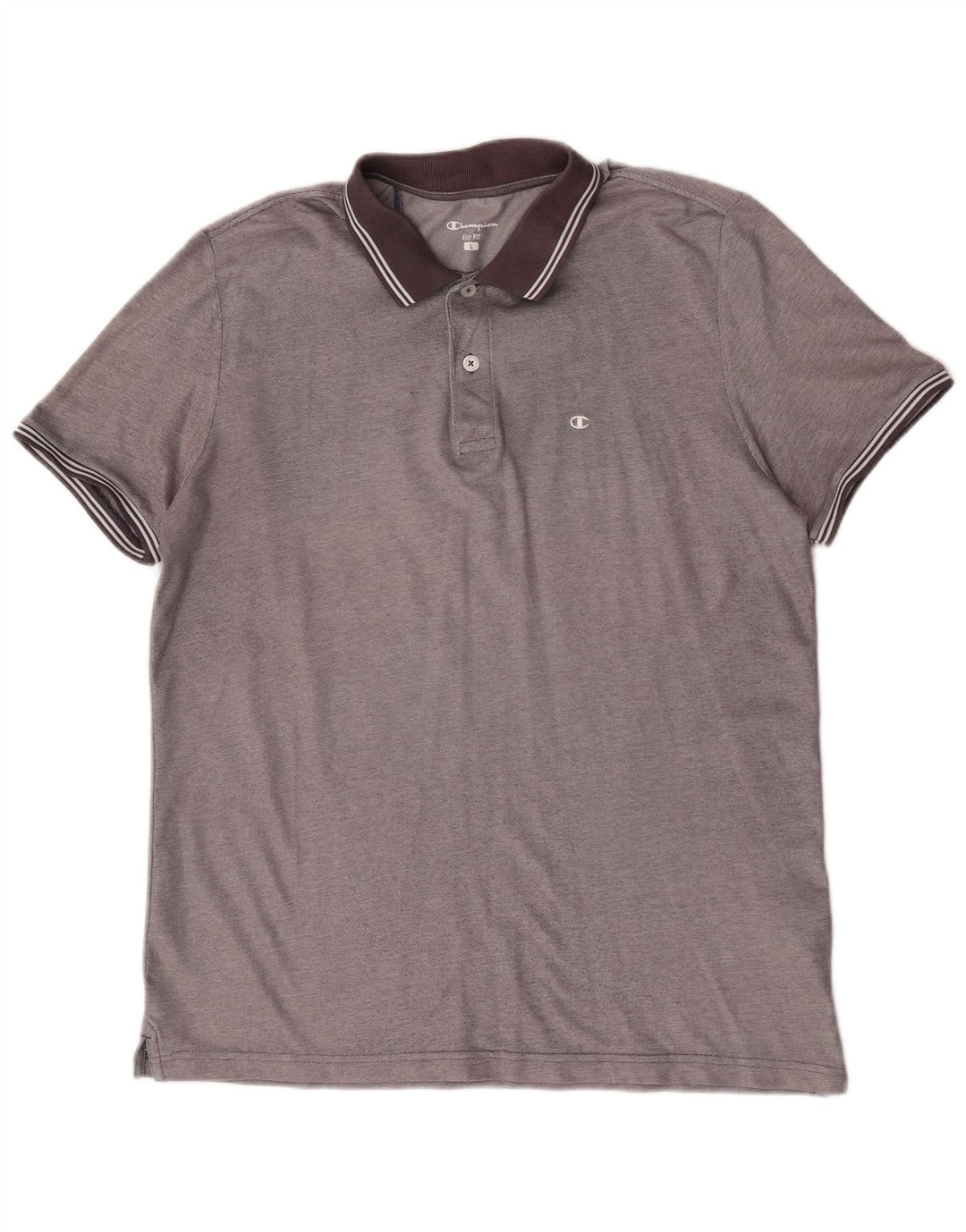 Camisa polo masculina Champion Easy Fit grande cinza
