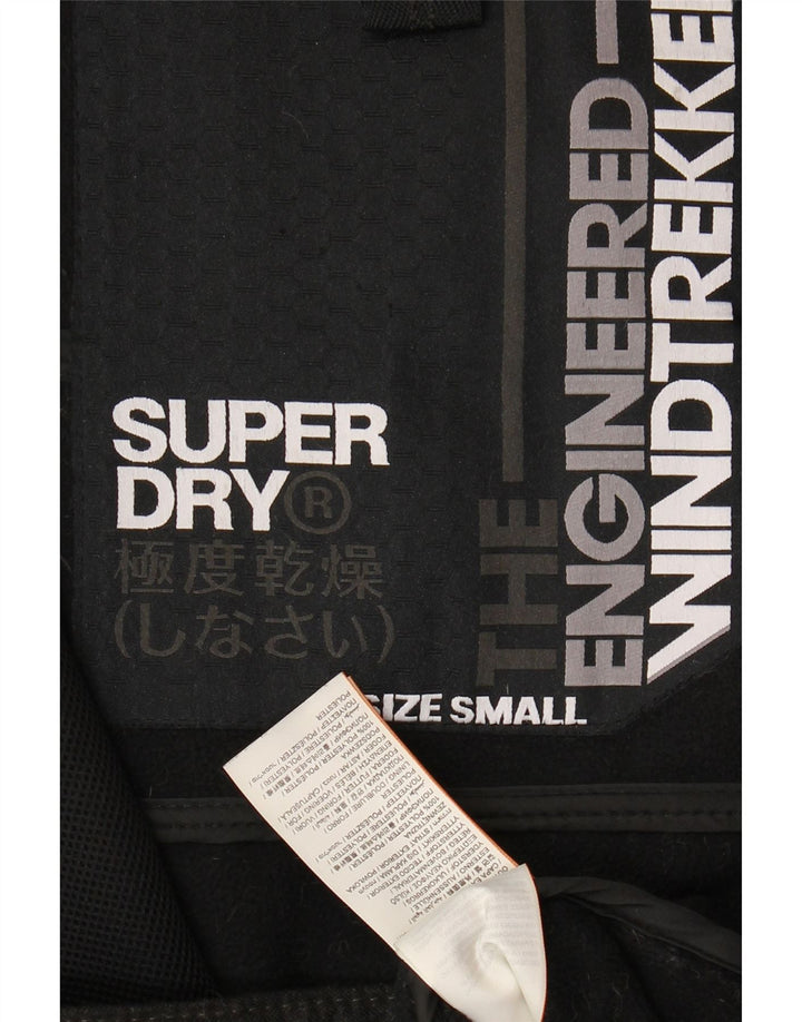 Jaqueta de chuva masculina Superdry The Windtrekker UK 36 pequeno bloco colorido preto