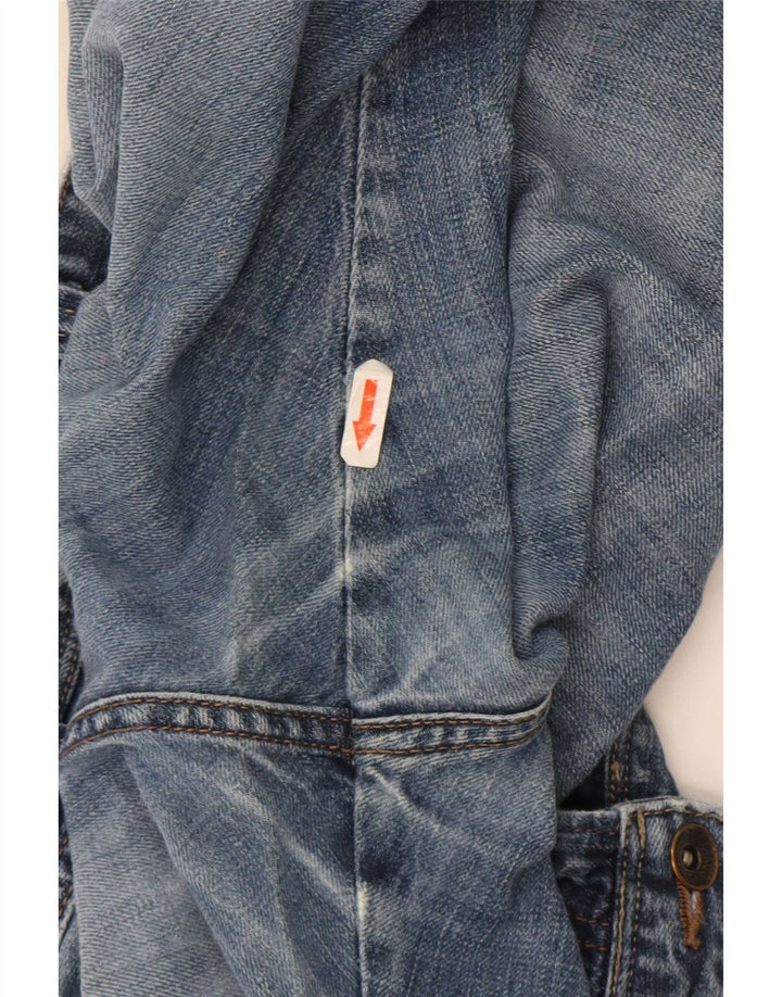 Wrangler Masculino Clyde Straight Jeans W36 L30 Azul Algodão