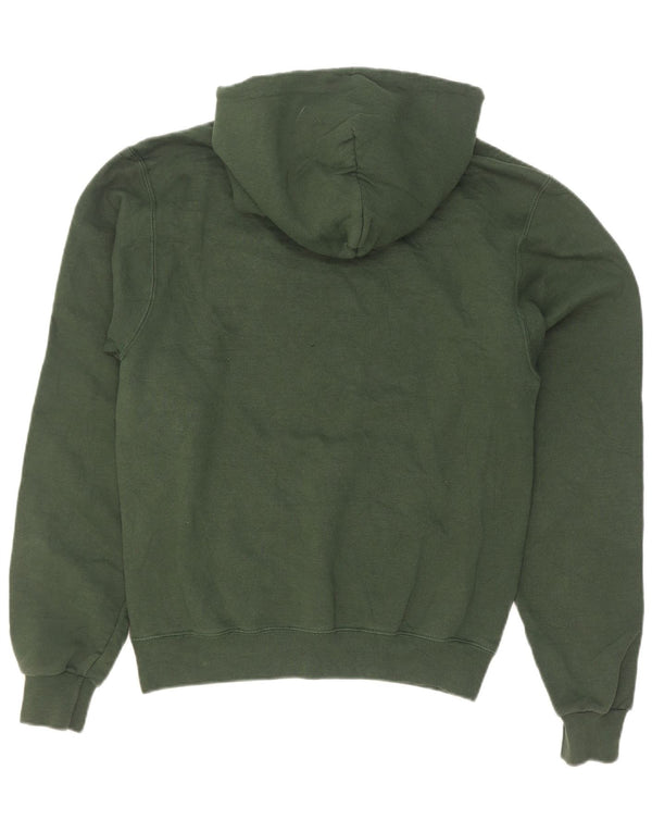 Jumper masculino com capuz gráfico Champion pequeno algodão verde