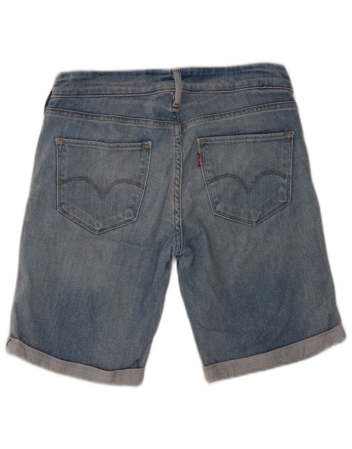 Shorts jeans feminino LEVI'S W28 algodão azul médio