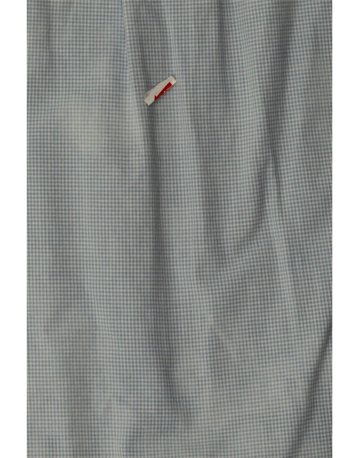 SERGIO TACCHINI Camisa masculina 2XL algodão guingão azul