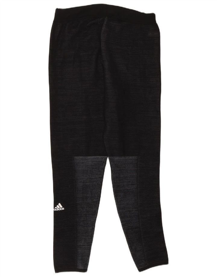 Calças de treino femininas Adidas UK 14 grandes pretas
