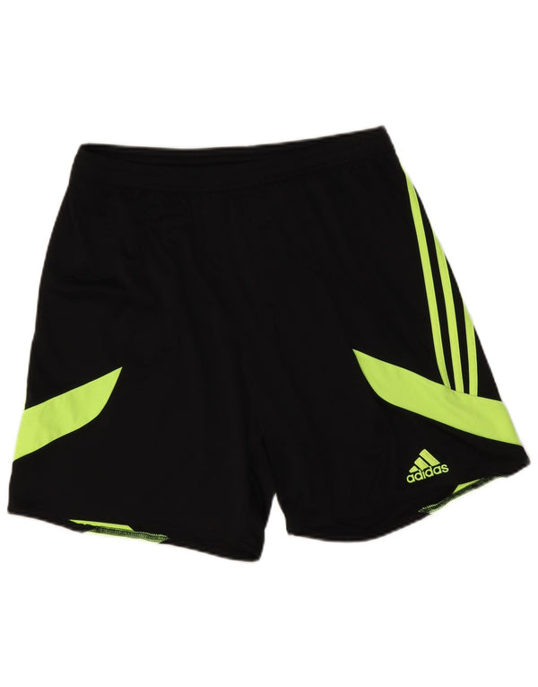 Adidas Mens Climalite Sport Shorts Grande Poliéster Colorblock Preto