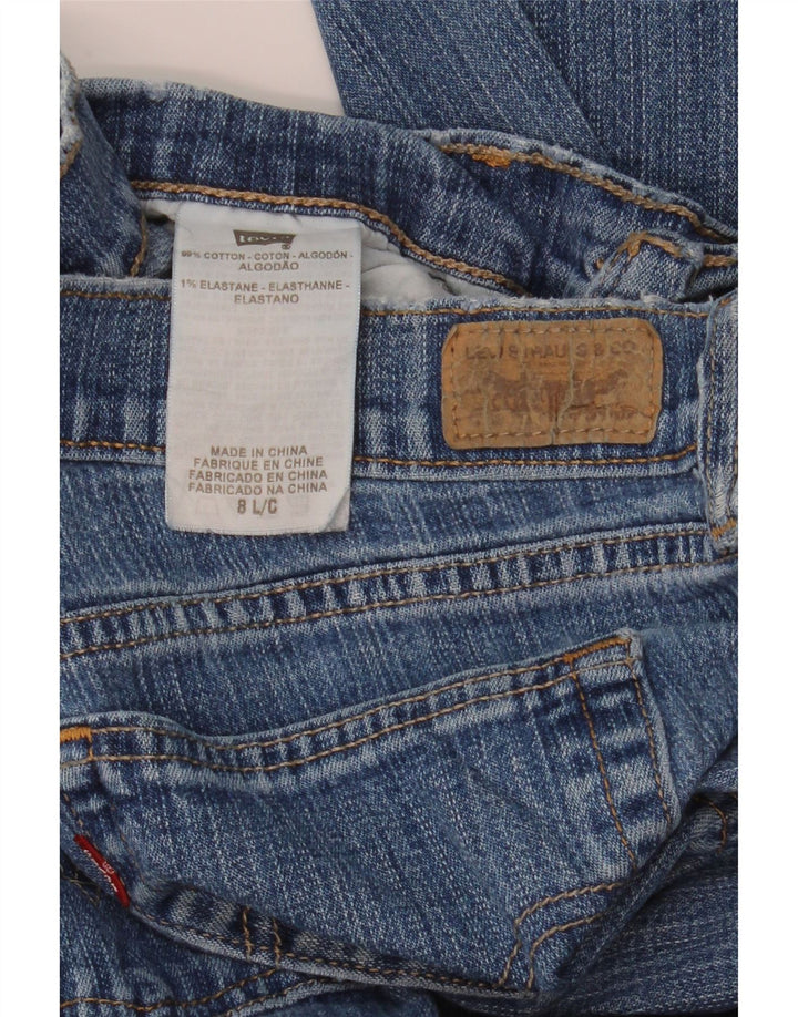 Calça jeans feminina Levi's 515 Bootcut US 8 médio W30 L34 azul algodão