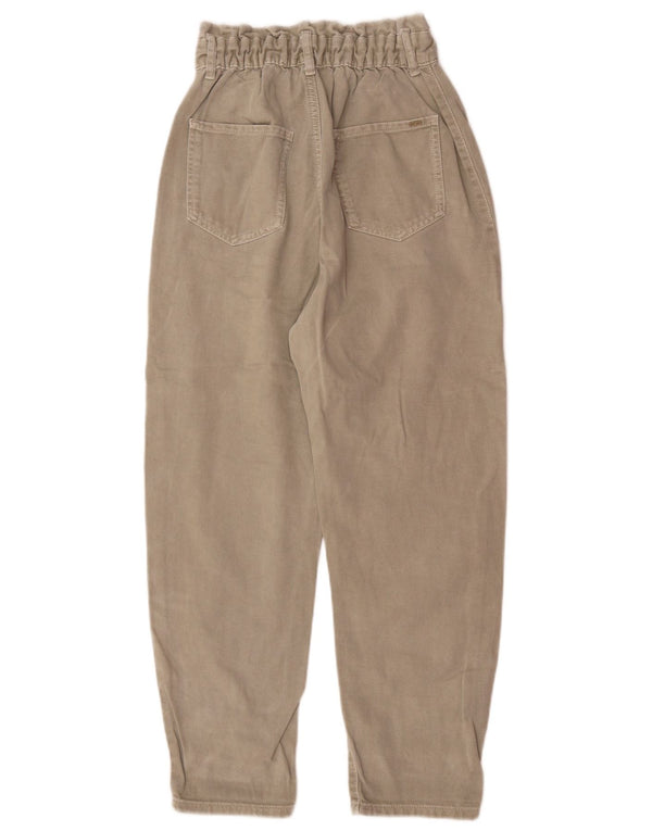 Calça jeans feminina cintura alta Zara EU 34 2XS W24 L26 algodão cinza