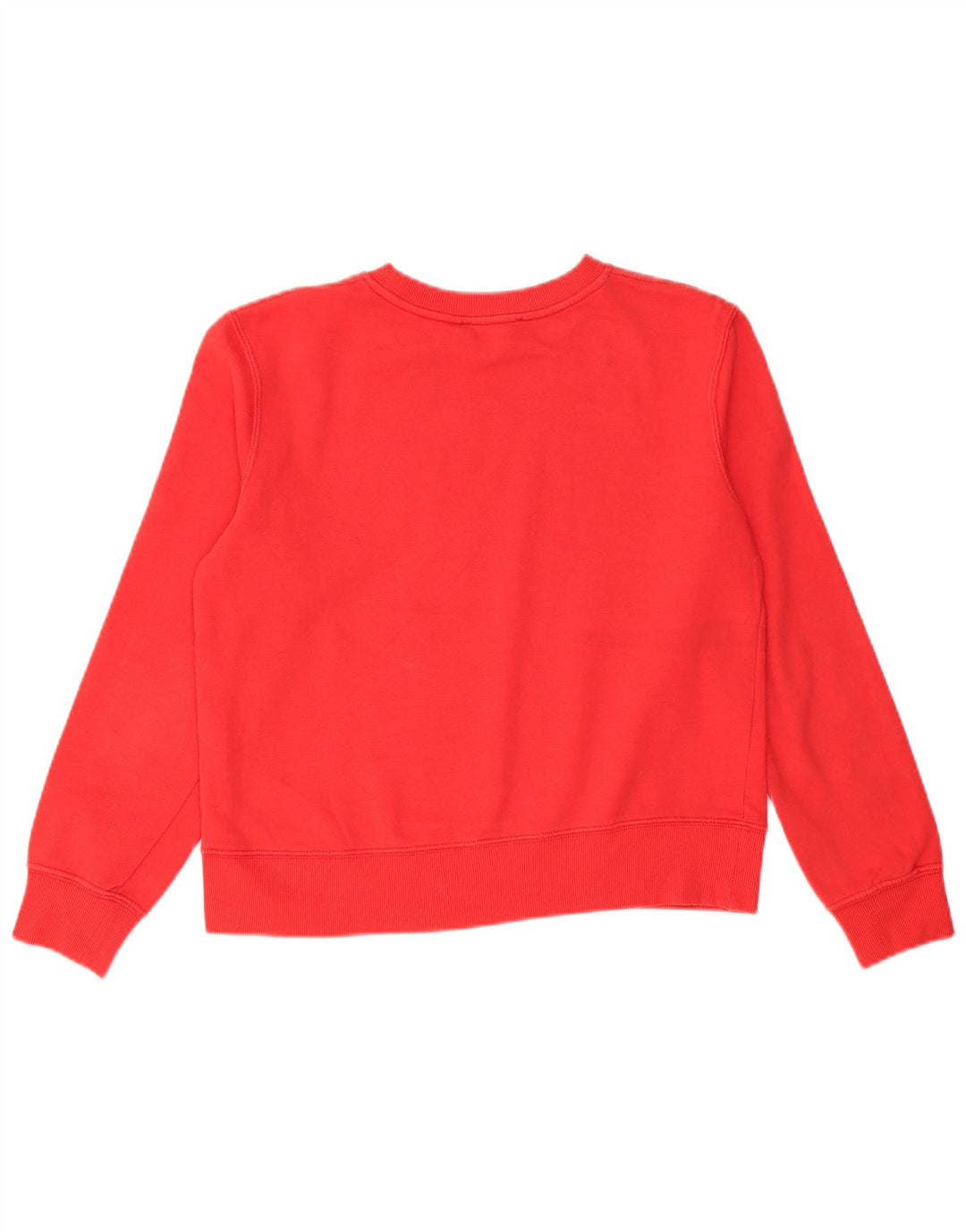 Zara moletom feminino jumper UK 14 médio algodão vermelho