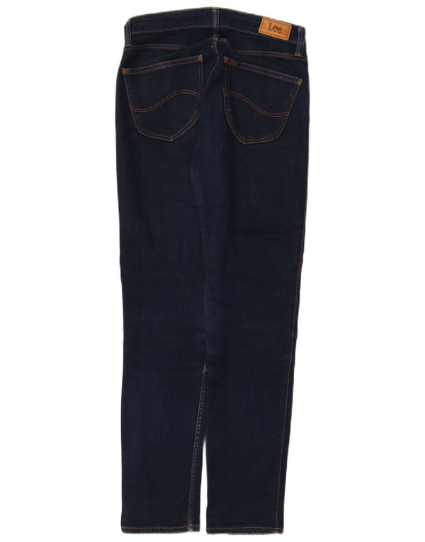 Lee Womens Elly Slim Jeans W28 L31 Azul Marinho Algodão