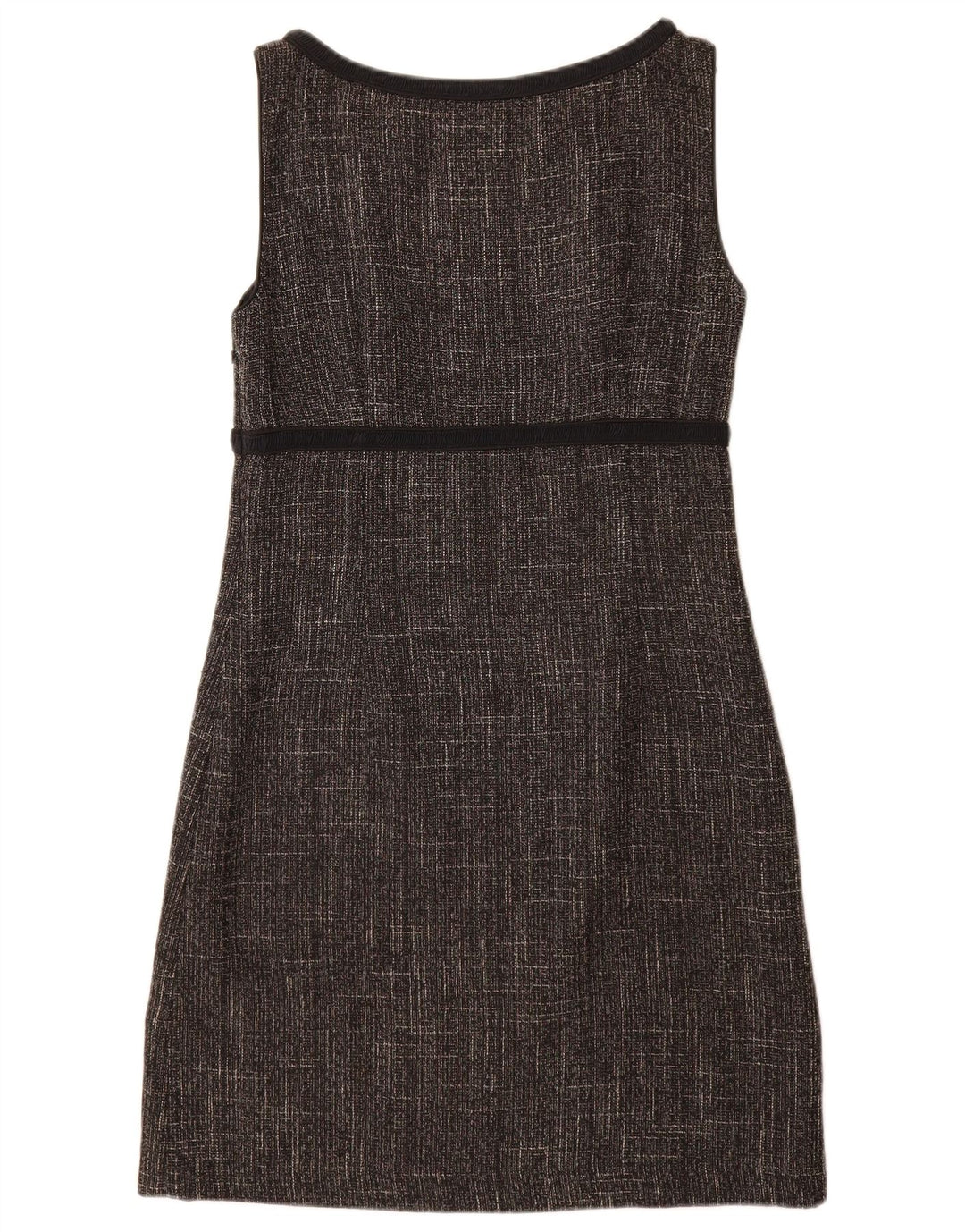 Vestido feminino Hobbs com bainha sem mangas UK 10 pequeno poliéster preto