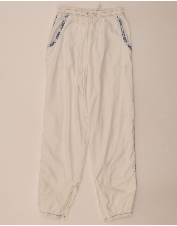 Sergio Tacchini moletom feminino oversized gráfico completo US 10 grande branco