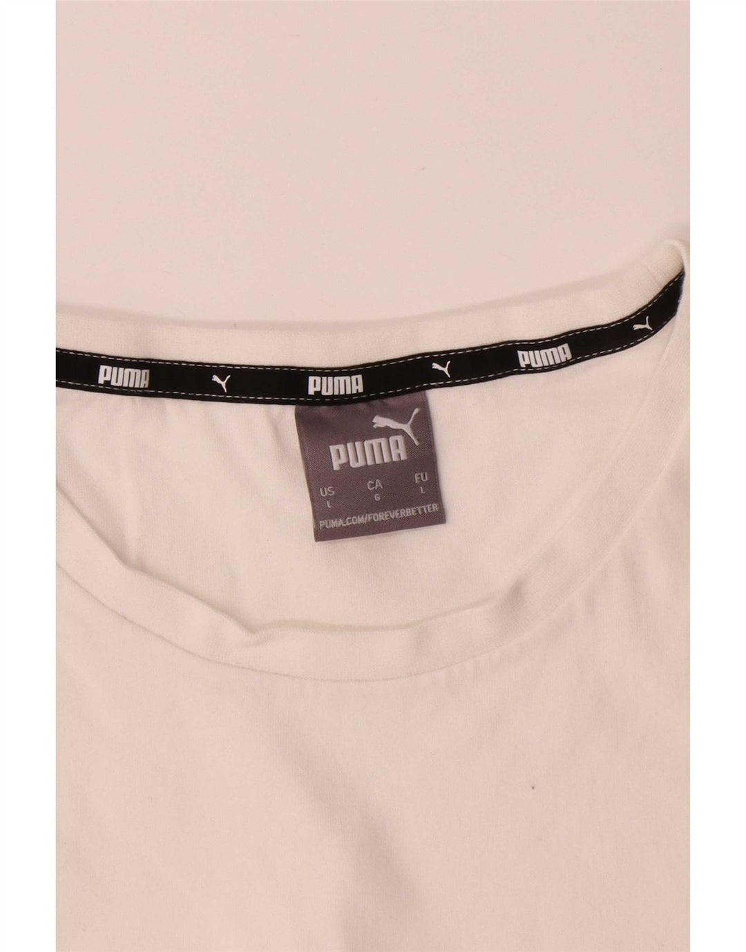 Camiseta masculina Puma grande algodão branco