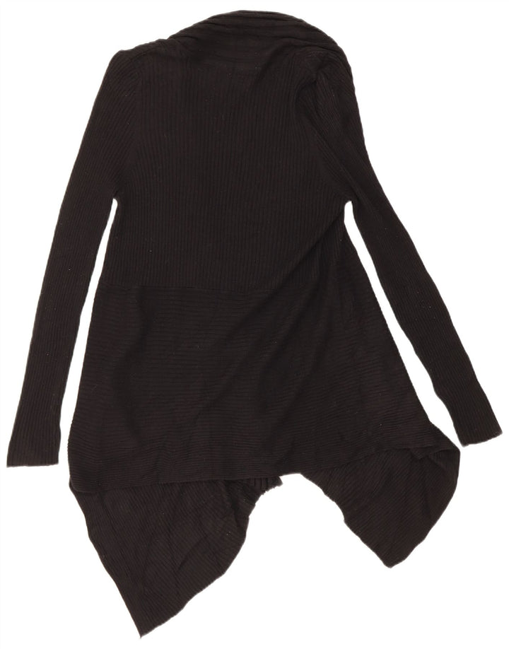 Suéter cardigã assimétrico feminino Marks & Spencer Reino Unido 14 médio preto