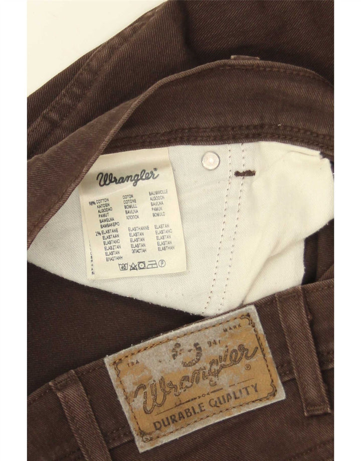 Wrangler masculino regular fit jeans reto W40 L30 algodão marrom