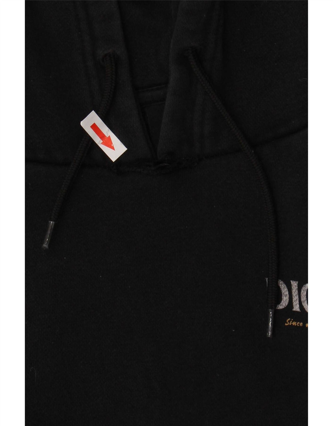 Suéter com capuz gráfico masculino Dickies algodão preto médio