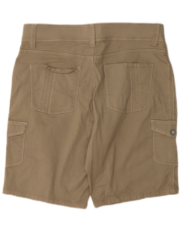 Shorts cargo feminino Lee US 10 grande W32 algodão bege