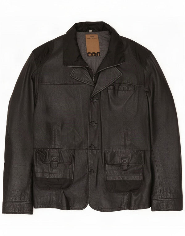 Jaqueta de couro masculina Conbipel IT 56 2XL preta