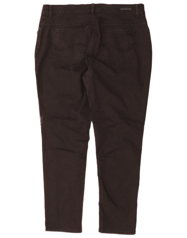 Lee Womens Easy Fit Jeans Slim EUA 18 2XL W36 L30 Algodão Preto