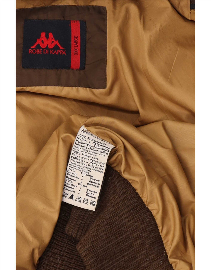 Jaqueta acolchoada feminina Kappa UK 46 3XL marrom poliamida