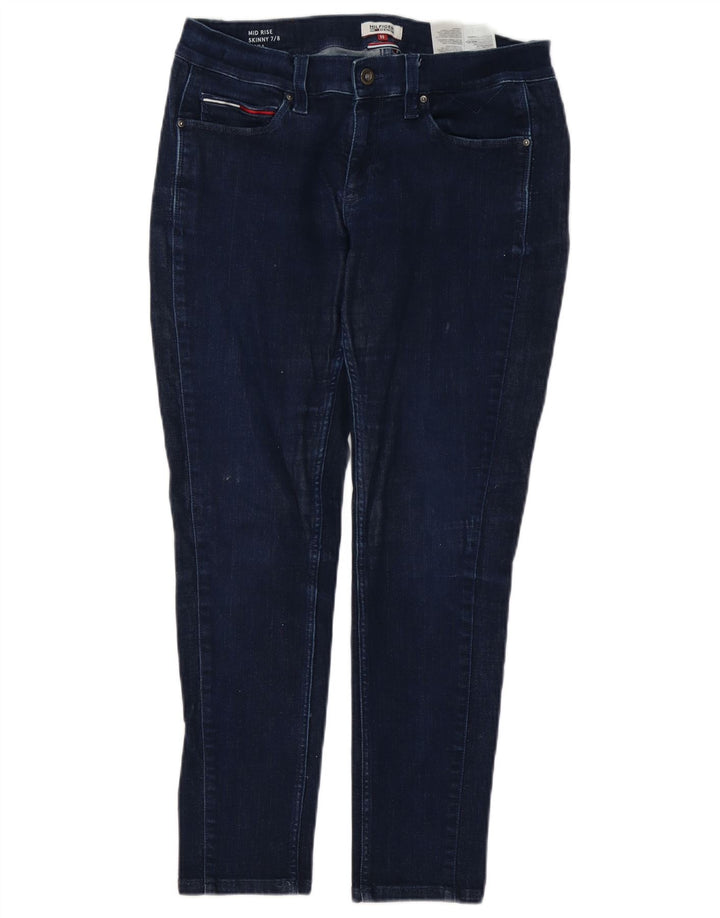 Jeans skinny feminino TOMMY HILFIGER US 7/8 médio W32 L27 azul marinho