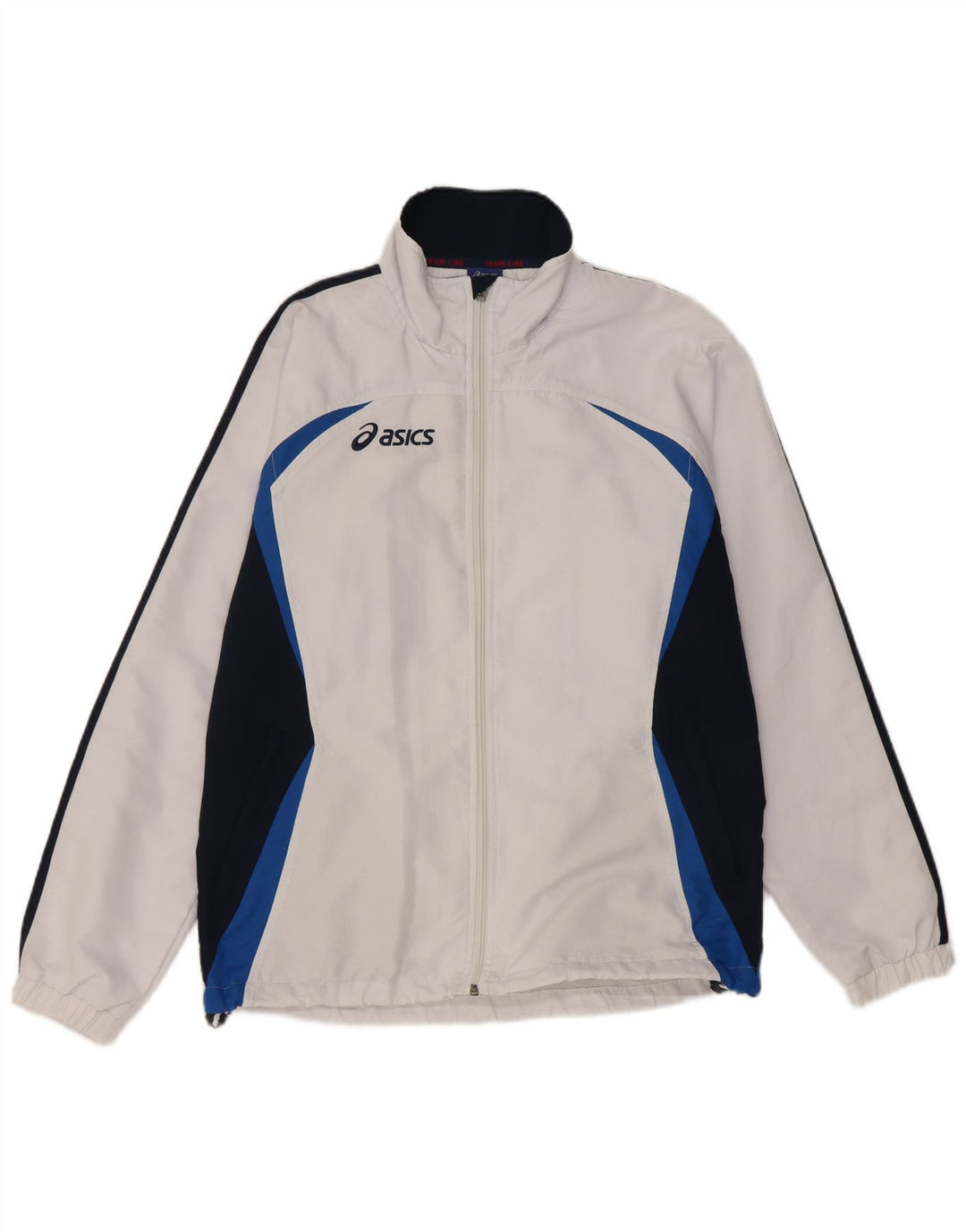 ASICS Mens Treino Top Jacket Médio Branco Colourblock Poliéster