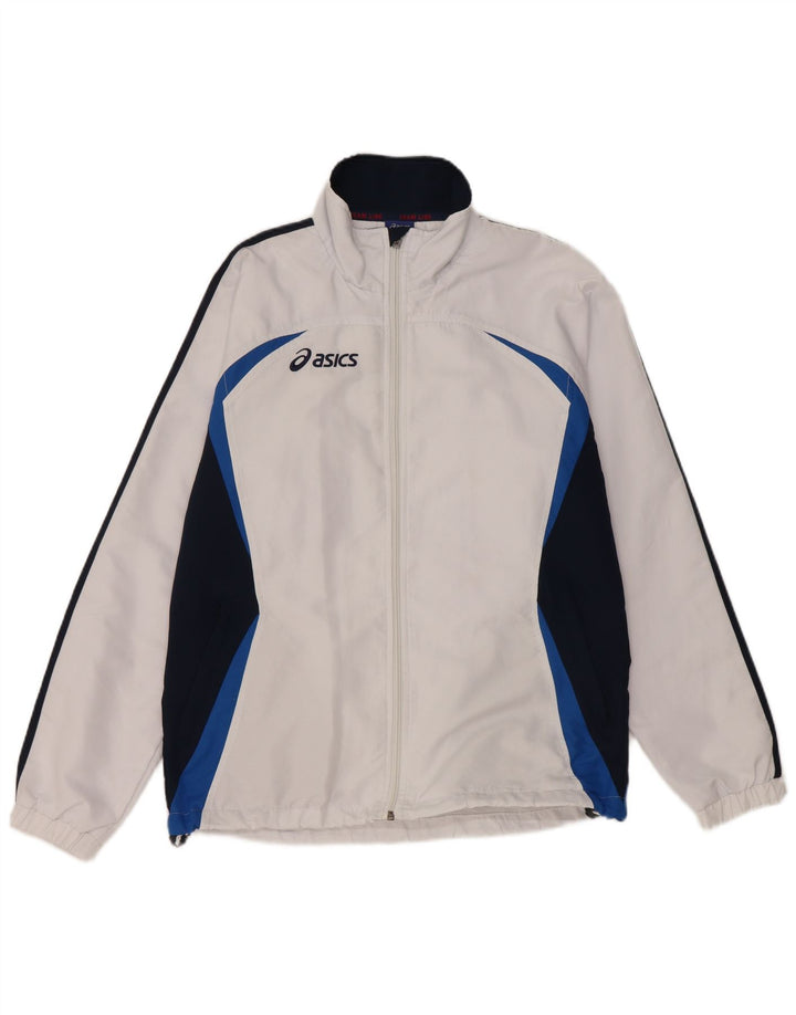 ASICS Mens Treino Top Jacket Médio Branco Colourblock Poliéster