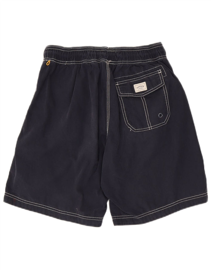 Shorts de natação masculino Fat Face médio algodão azul marinho