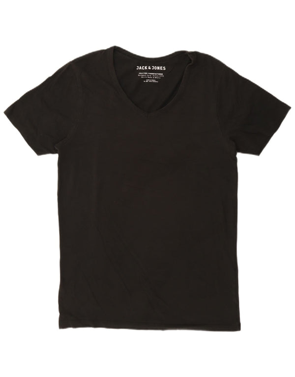 Camiseta masculina Jack & Jones grande preta