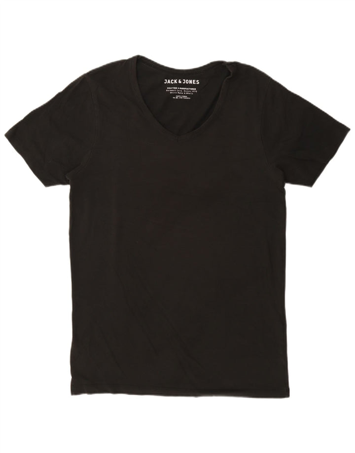 Camiseta masculina Jack & Jones grande preta