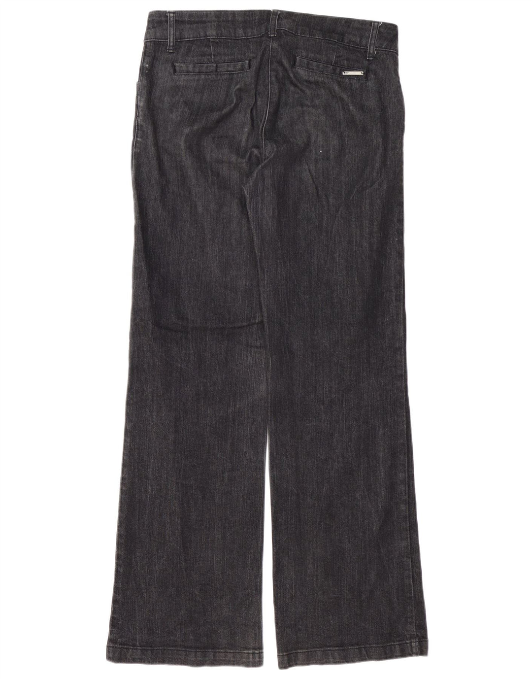 Calça jeans feminina WALLIS Bootcut UK 12 médio W32 L32 algodão preto