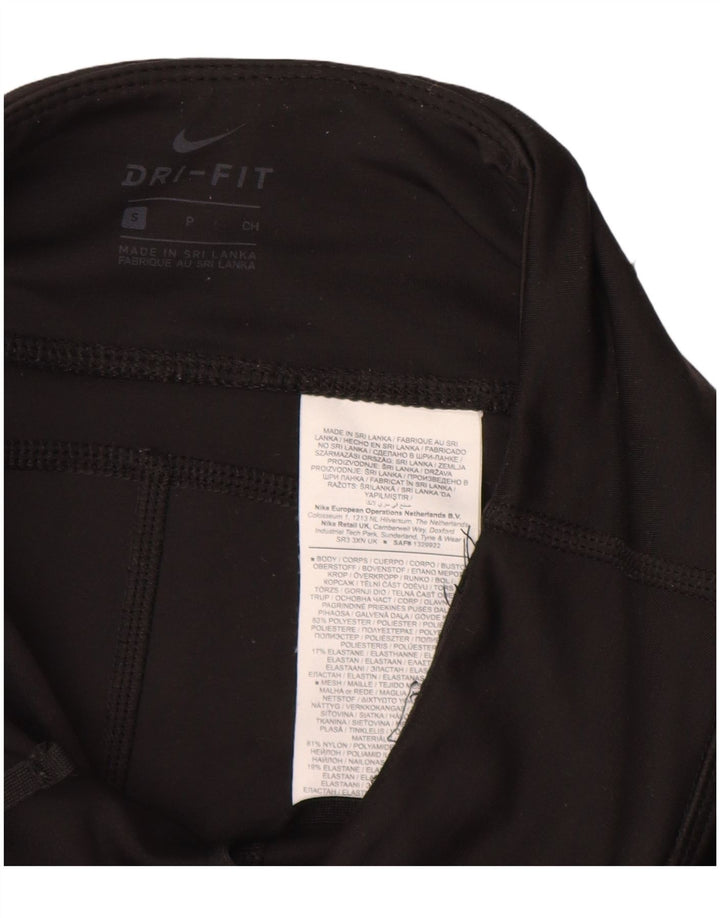 Leggings Nike Dri Fit Femininas UK 8 Pequenas Poliéster Preto