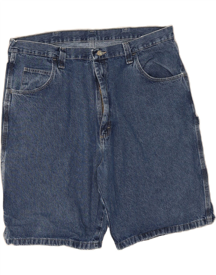 WRANGLER Mens Cargo Denim Shorts W40 XL Blue Cotton Vintage Wrangler and Second-Hand Wrangler from Messina Hembry 
