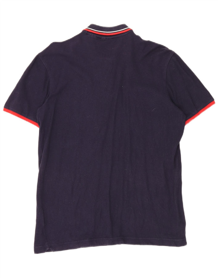 Camisa polo masculina FILA algodão azul marinho médio