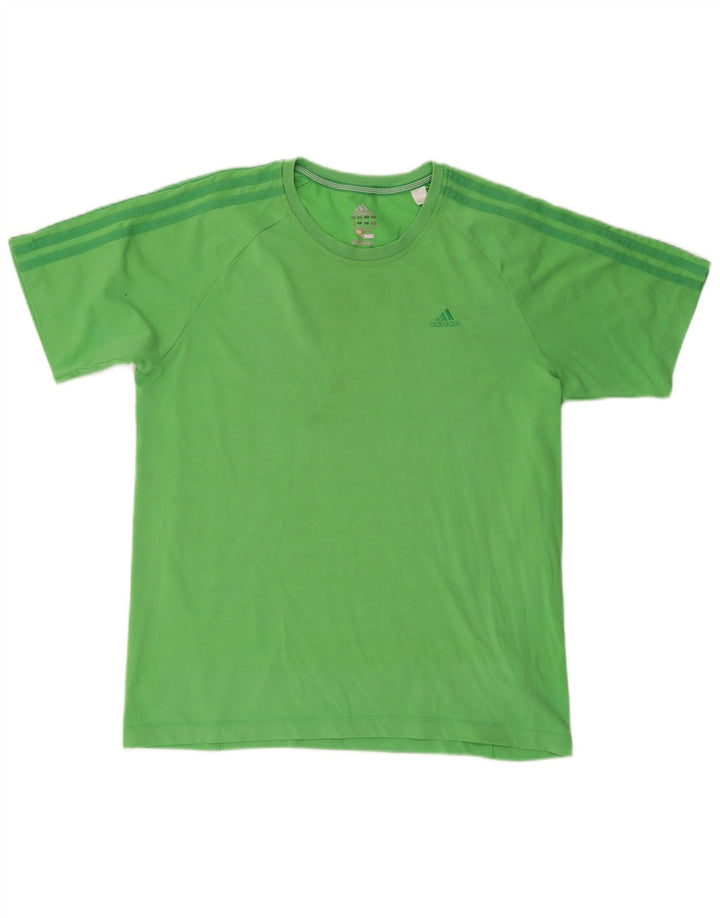 ADIDAS Mens Clima 365 T-Shirt Top Verde Médio