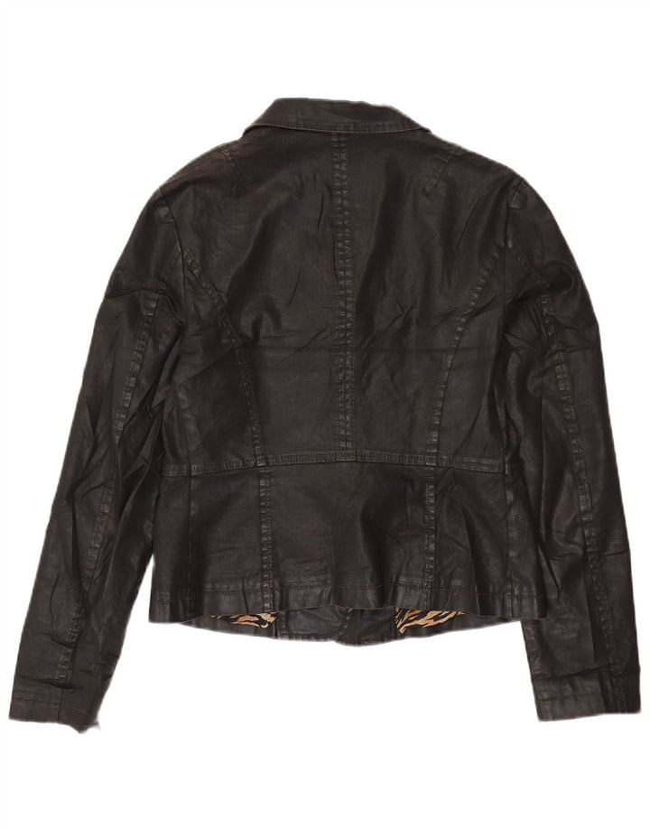 Jaqueta blazer feminina com 3 botões GUESS BY MARCIANO IT 46 grande preta