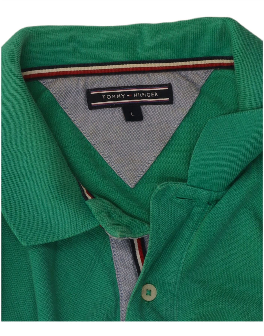 Camisa polo masculina TOMMY HILFIGER grande verde