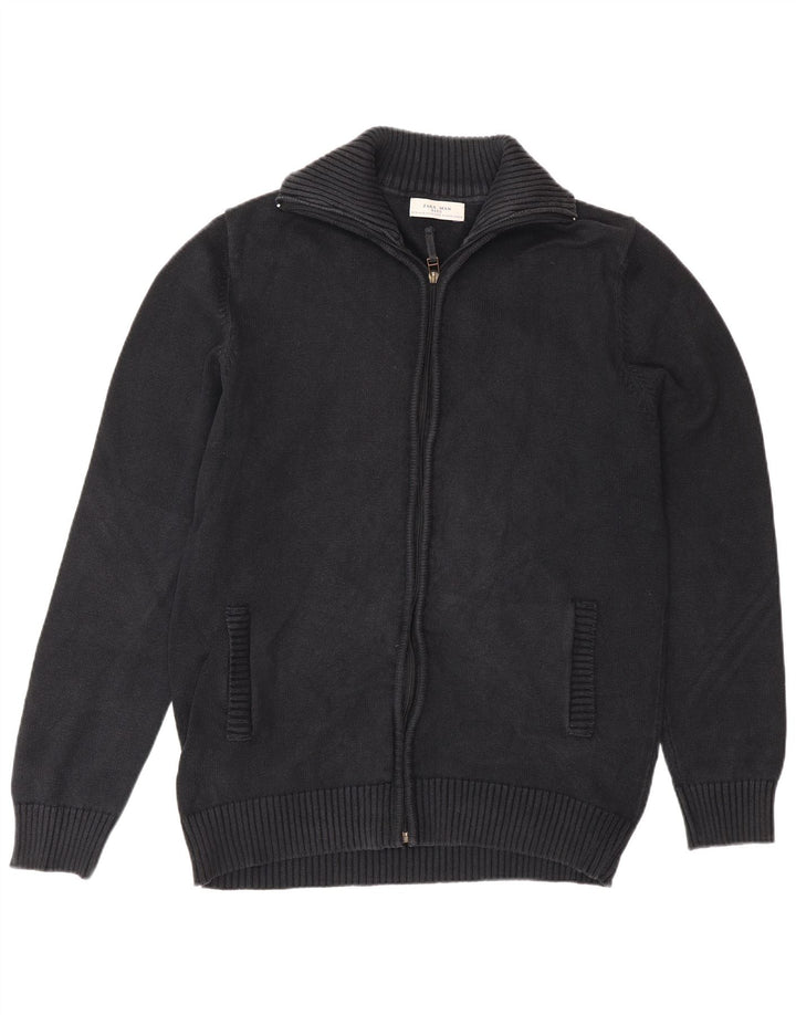 Suéter cardigã masculino Zara XL preto