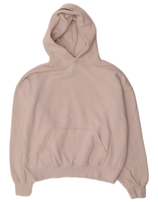 Jumper feminino com capuz e estampa gráfica Essentials UK 2 2XS algodão branco