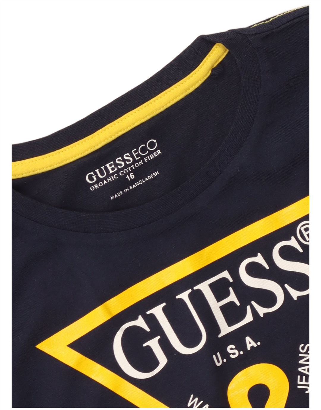 Camiseta Guess Boys Graphic 15-16 Anos Azul Marinho