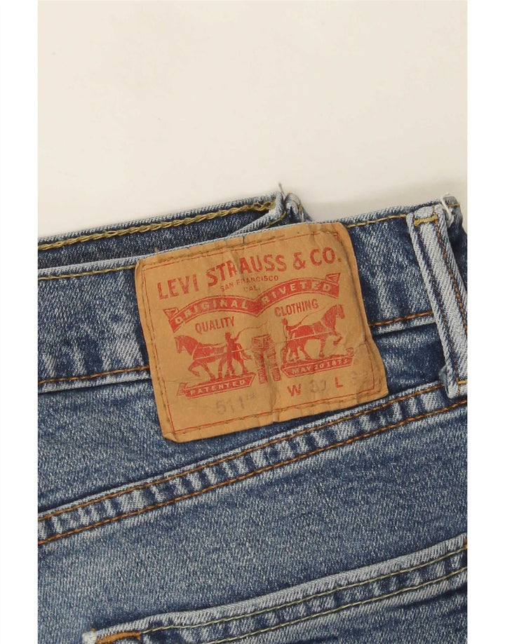 Calça Jeans Levis 511 Slim Masculina W31 L32 Azul Algodão