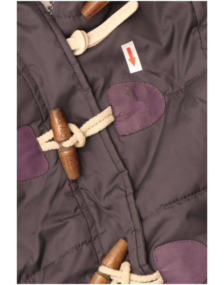 Casaco acolchoado Sherpa com capuz masculino Superdry UK 10 poliéster cinza pequeno