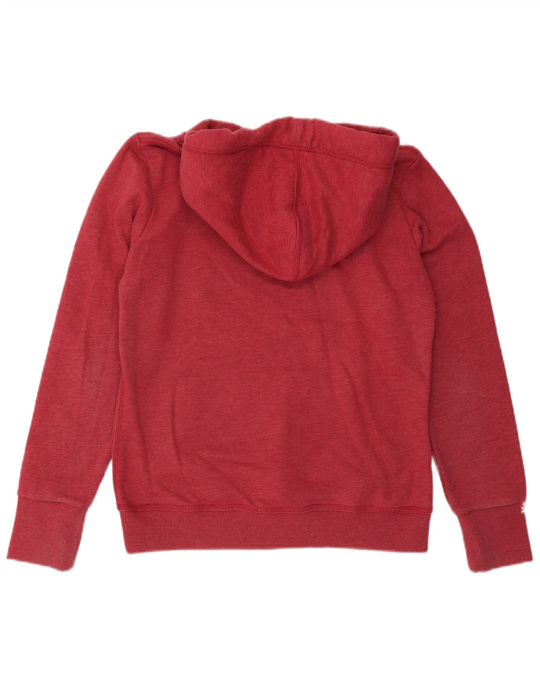 Jumper feminino com capuz gráfico SUPERDRY Reino Unido 16 grande algodão vermelho