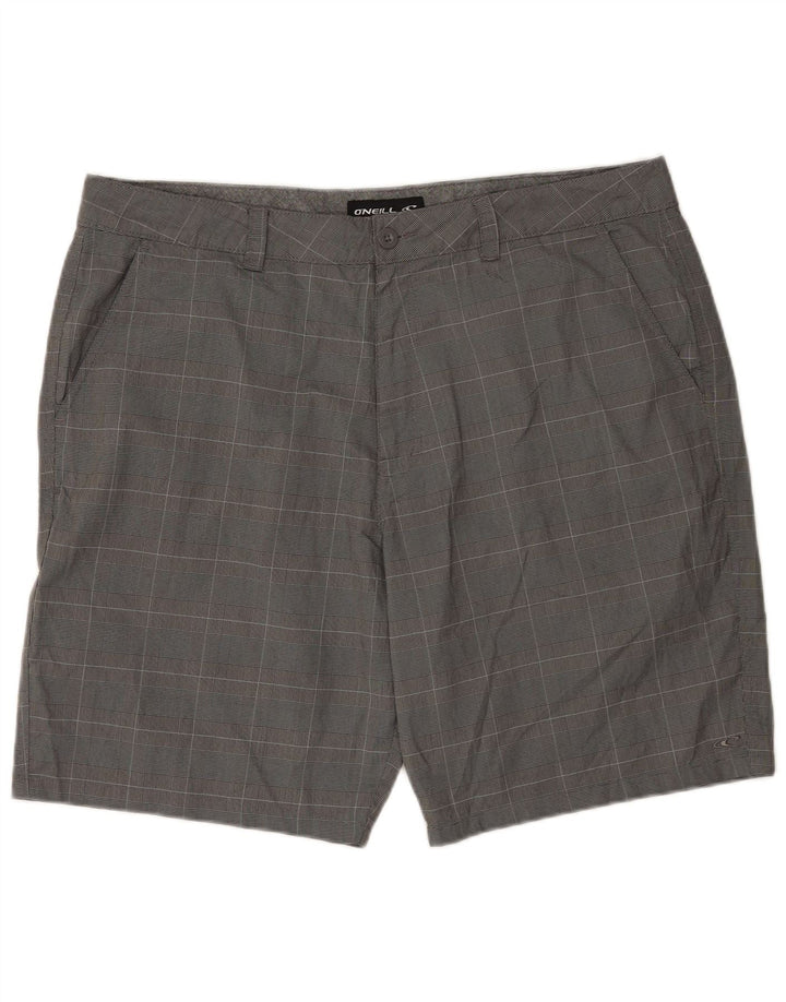 Shorts Chino Masculino O'Neill W40 XL Poliéster Xadrez Cinza